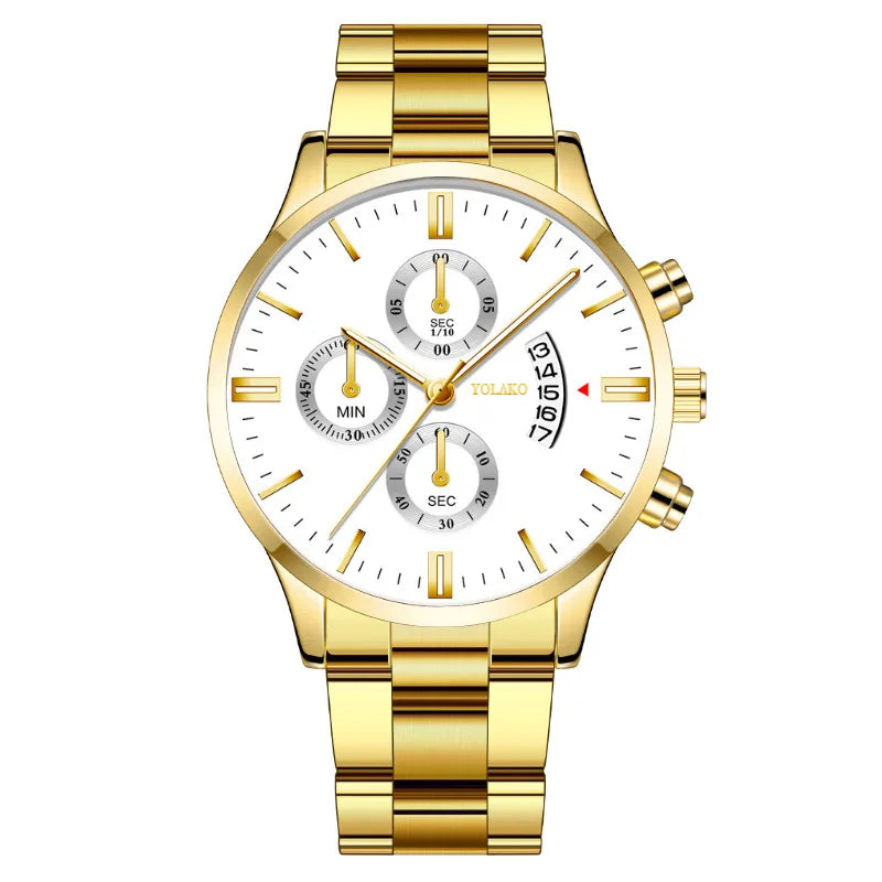 Montre homme acier dorée