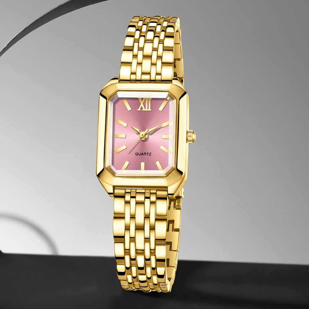 Montre femme cadran carré