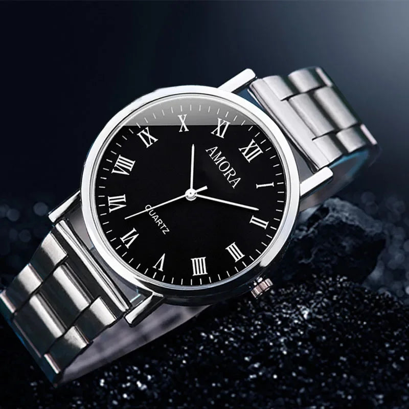 montre homme en acier décontractée
