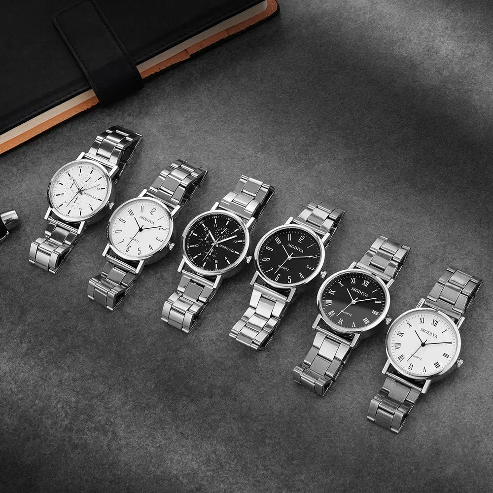 Montre à Quartz homme  en acier décontactée