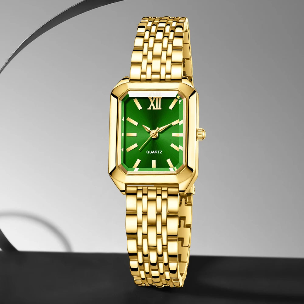 Montre femme cadran carré