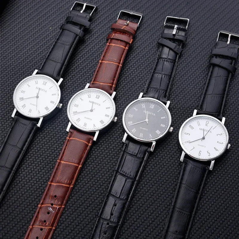 Montre homme avec bracelet en cuir