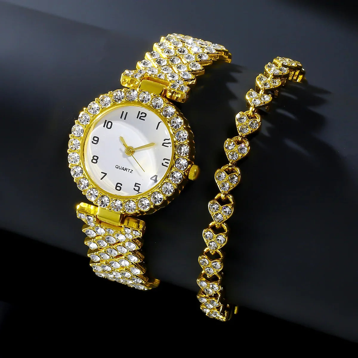 Montre Quartz  femme bracelet en alliage