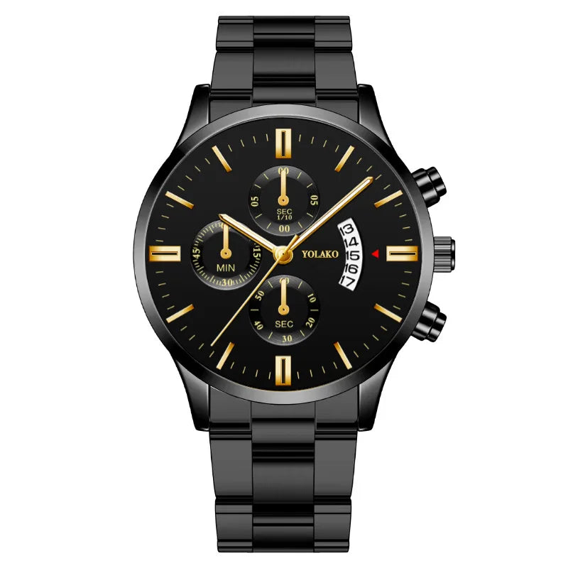 Montre homme acier dorée
