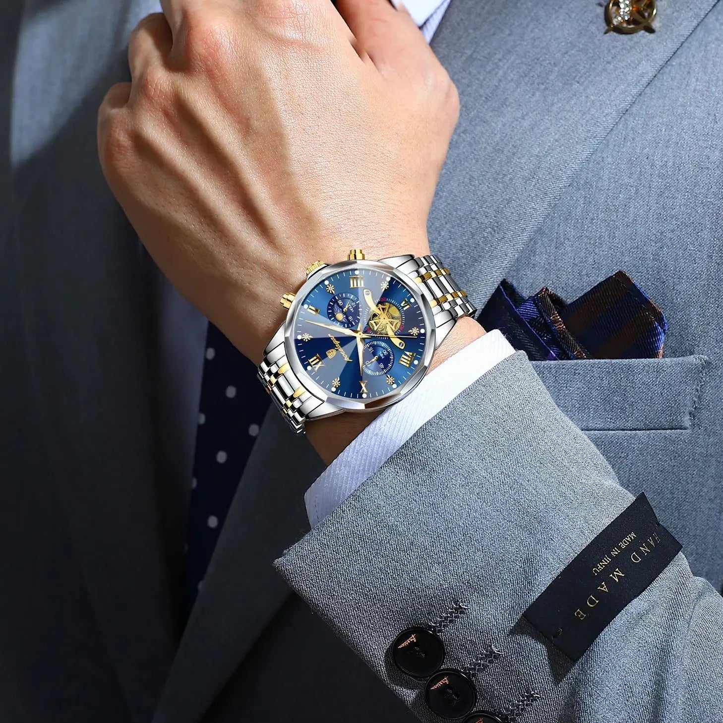 Montre homme lumineuse