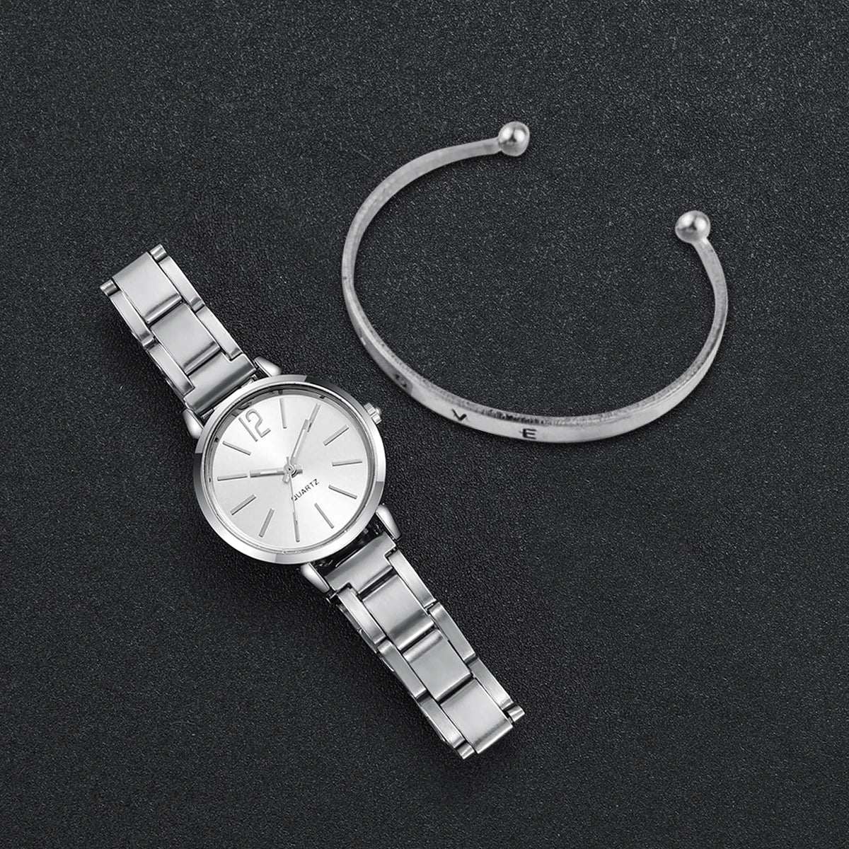 Montre pour femme décontractée en acier inoxydable