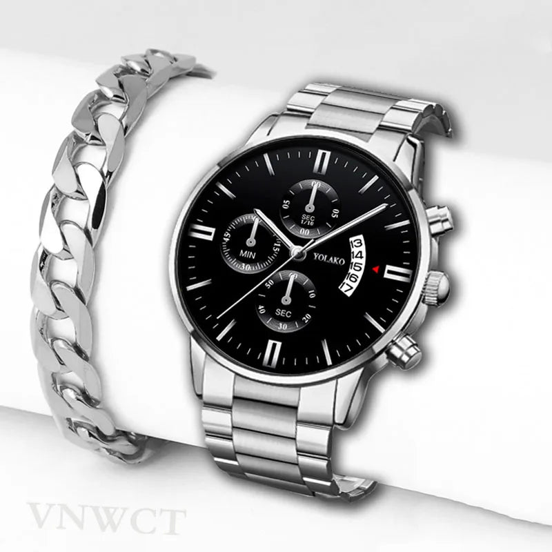 Montre homme acier dorée