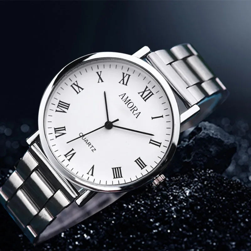 montre homme en acier décontractée