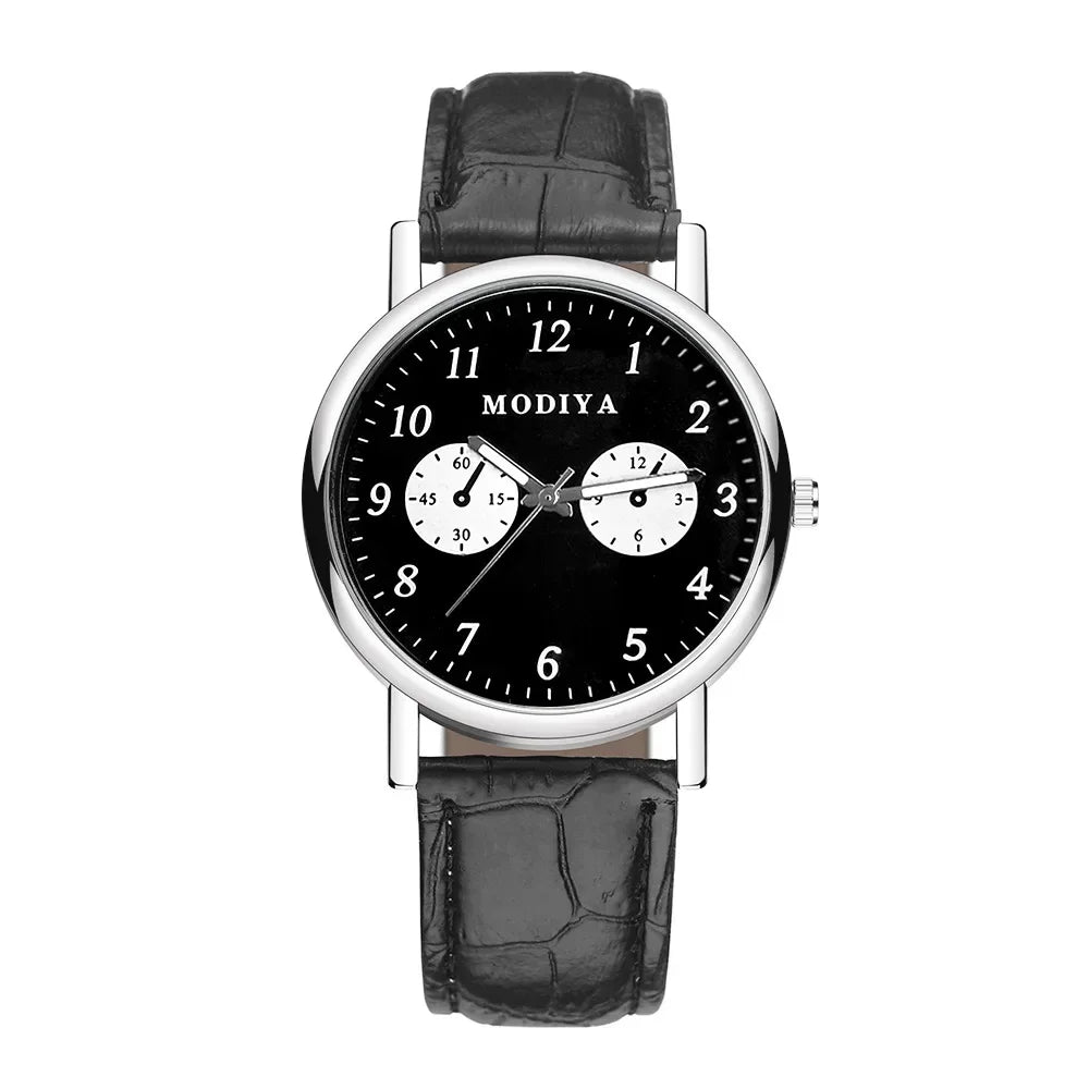 Montre homme avec bracelet en cuir