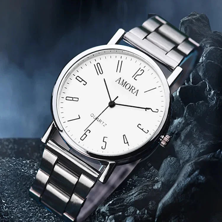 montre homme en acier décontractée
