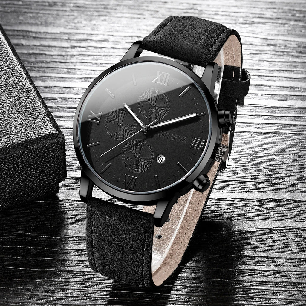 Montre GENEVA bracelet en cuir
