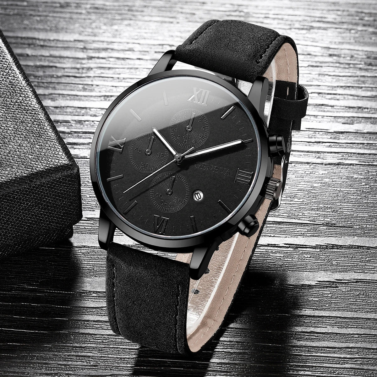 Montre GENEVA bracelet en cuir