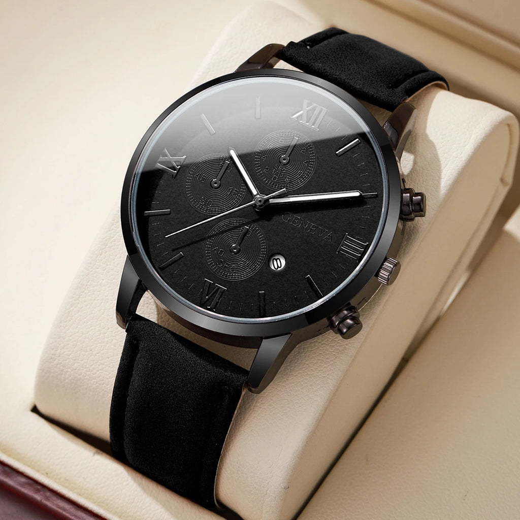 Montre GENEVA bracelet en cuir