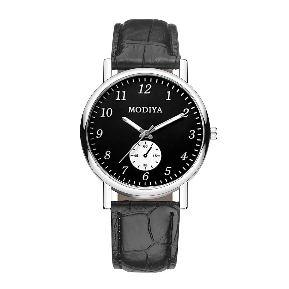 Montre homme avec bracelet en cuir