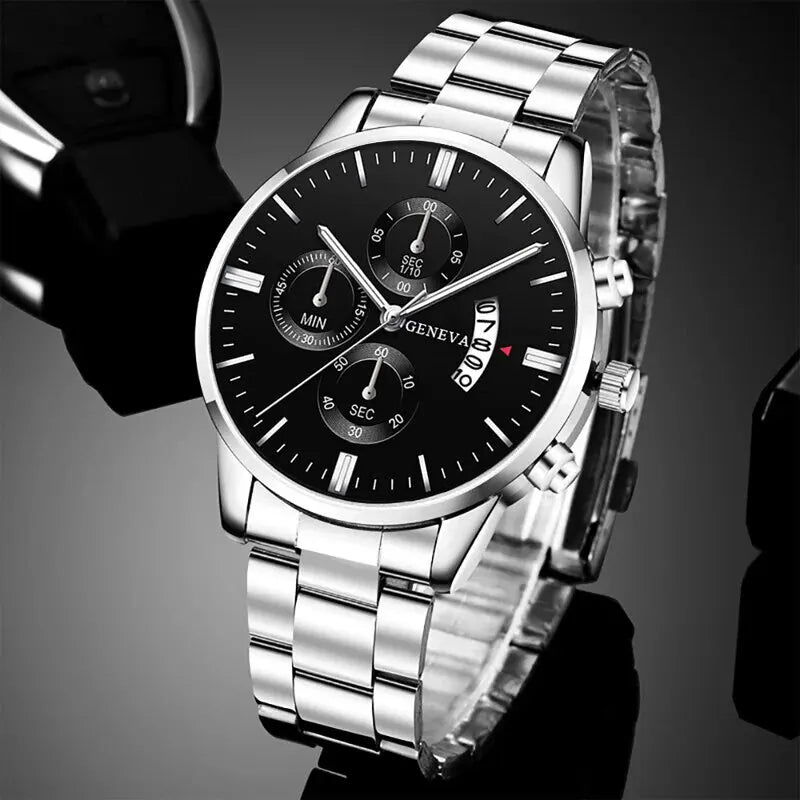 Montre homme calendrier-Quartz