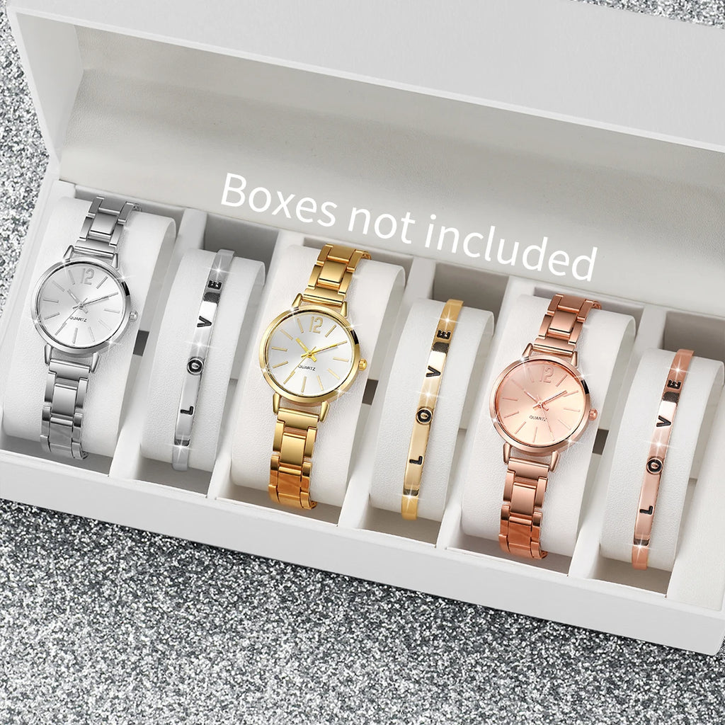 Montre pour femme décontractée en acier inoxydable