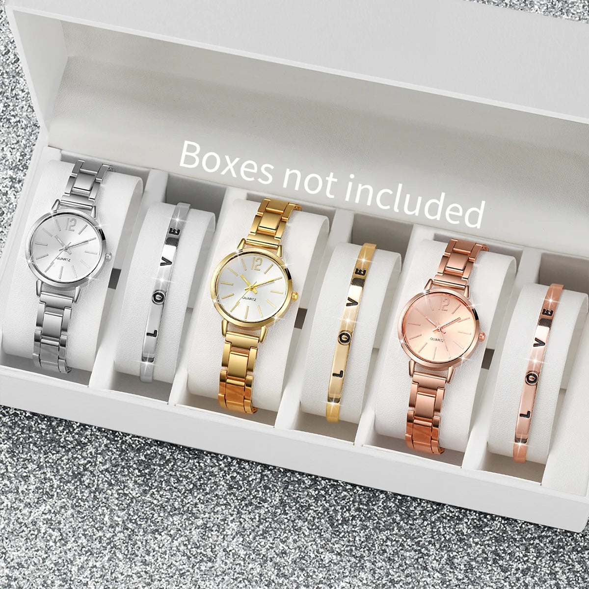 Montre pour femme décontractée en acier inoxydable