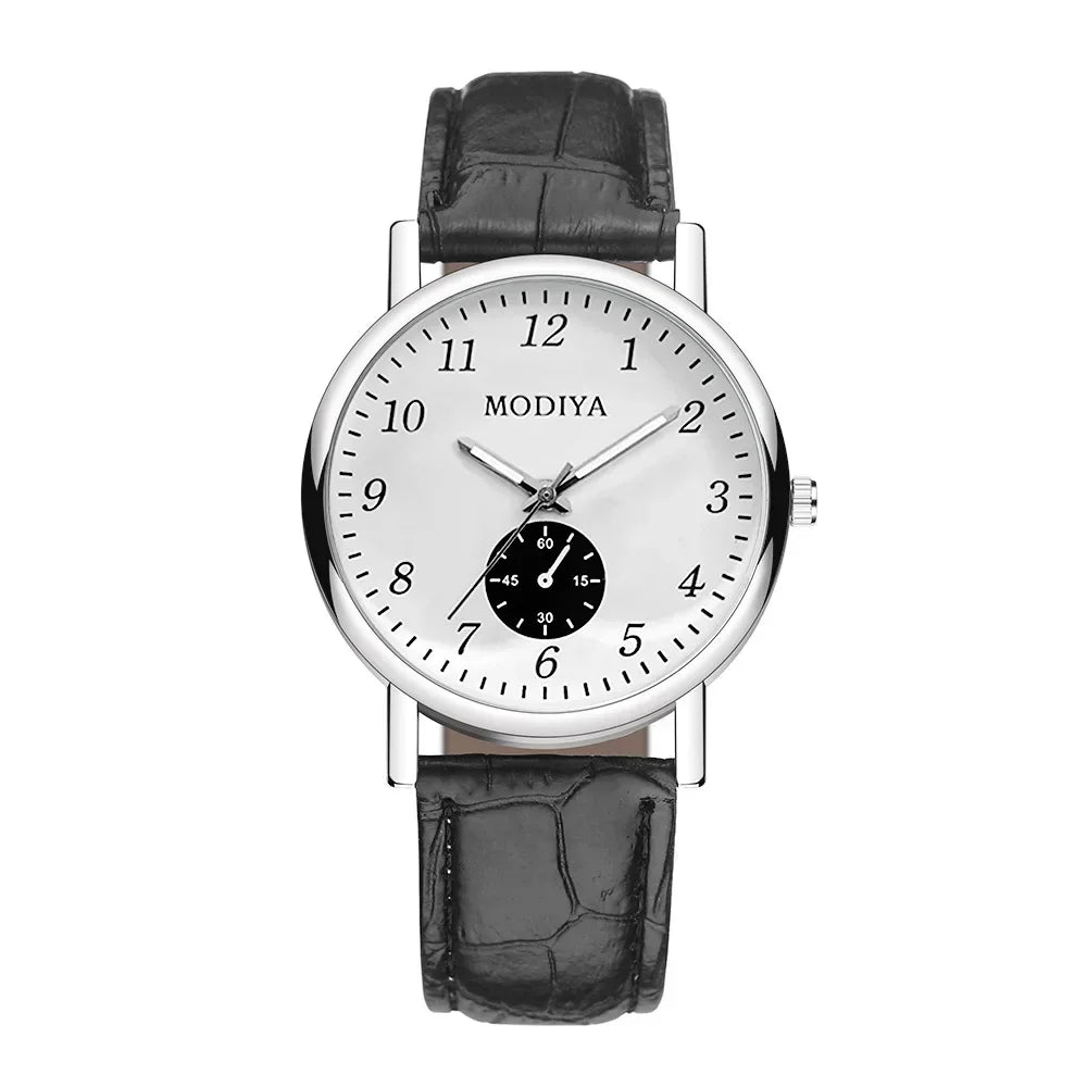 Montre homme avec bracelet en cuir