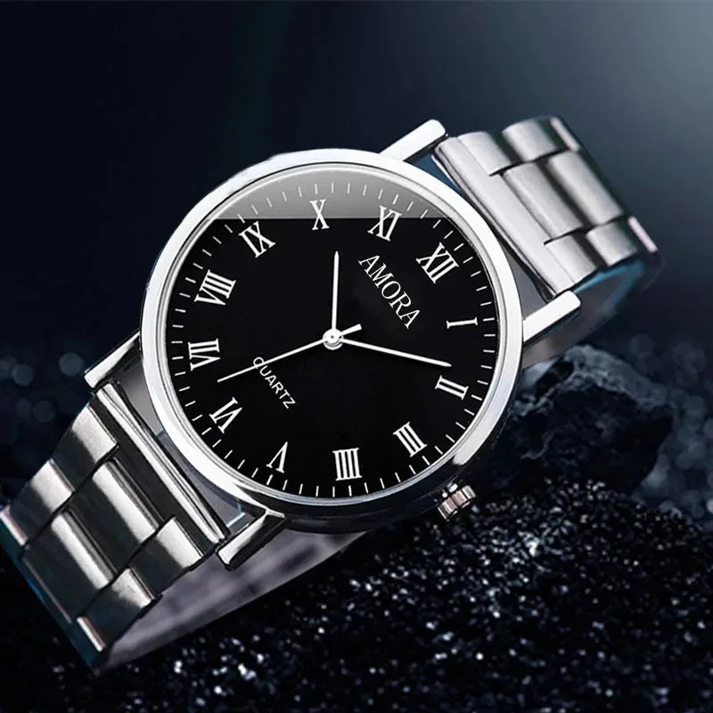 montre homme en acier décontractée