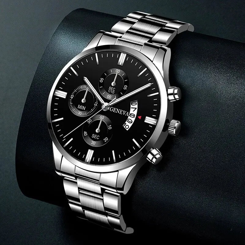 Montre homme calendrier-Quartz