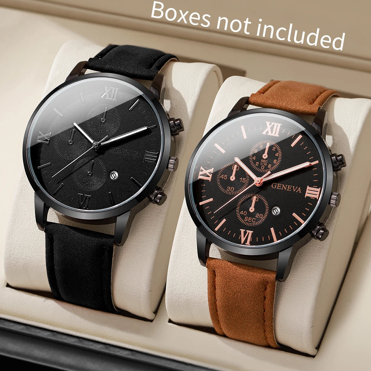 Montre GENEVA bracelet en cuir