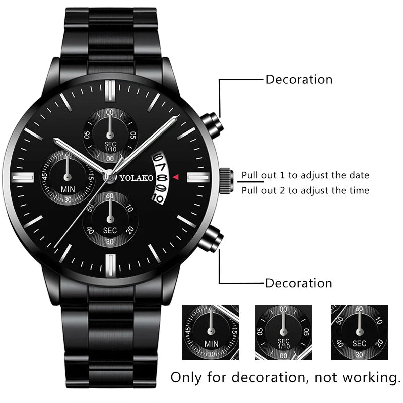 Montre homme acier dorée
