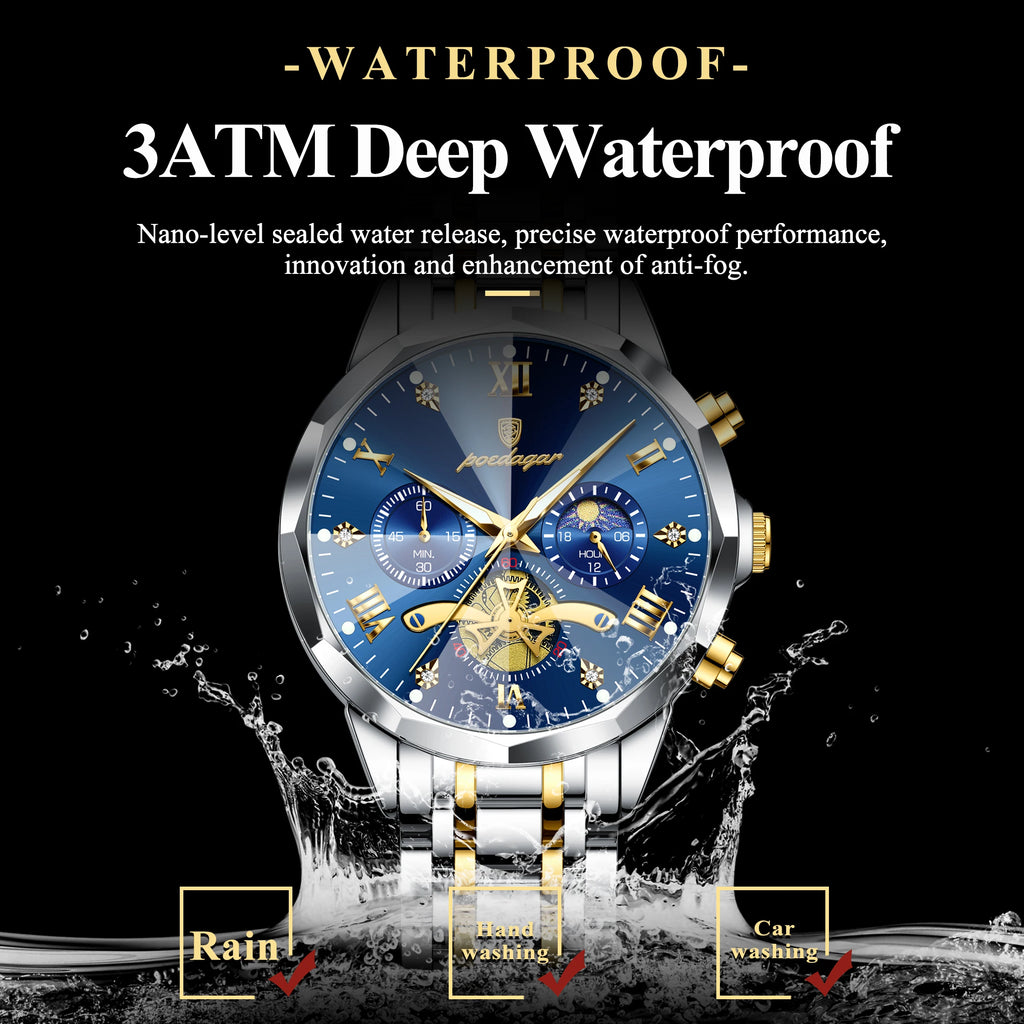 Montre homme lumineuse